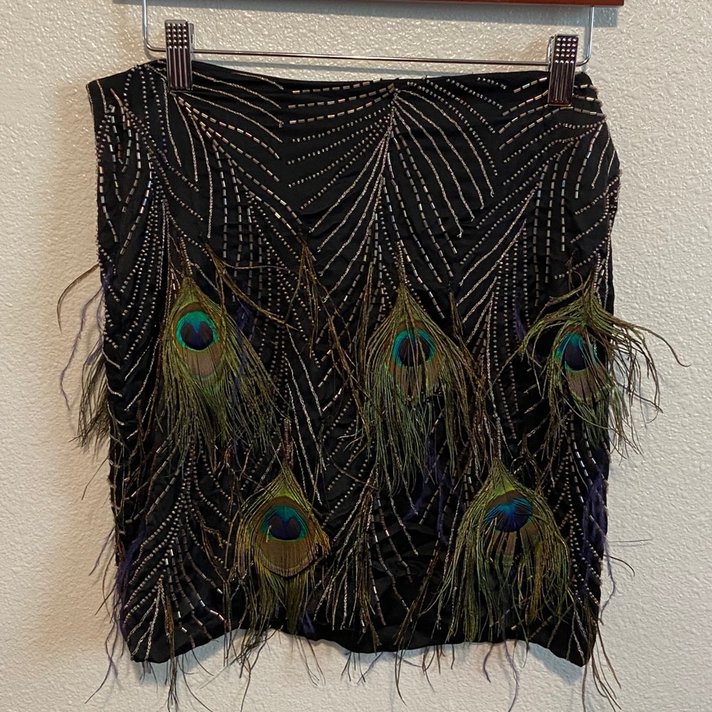 Peacock feathered Skirt